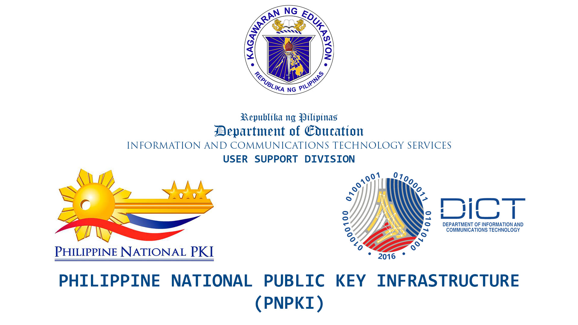 Facility for the Submission of the Application  Requirement for the PNPKI Digital Certificate of DepEd Personnel in the Field Offices