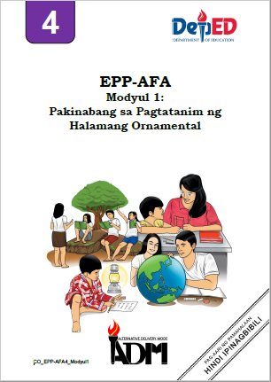 122224-Padre Burgos Central School-Edukasyong Pantahanan at Pangkabuhayan 4-Quarter 0-Module 1:Pakinabang sa Pagtatanim ng Halamang Ornamental