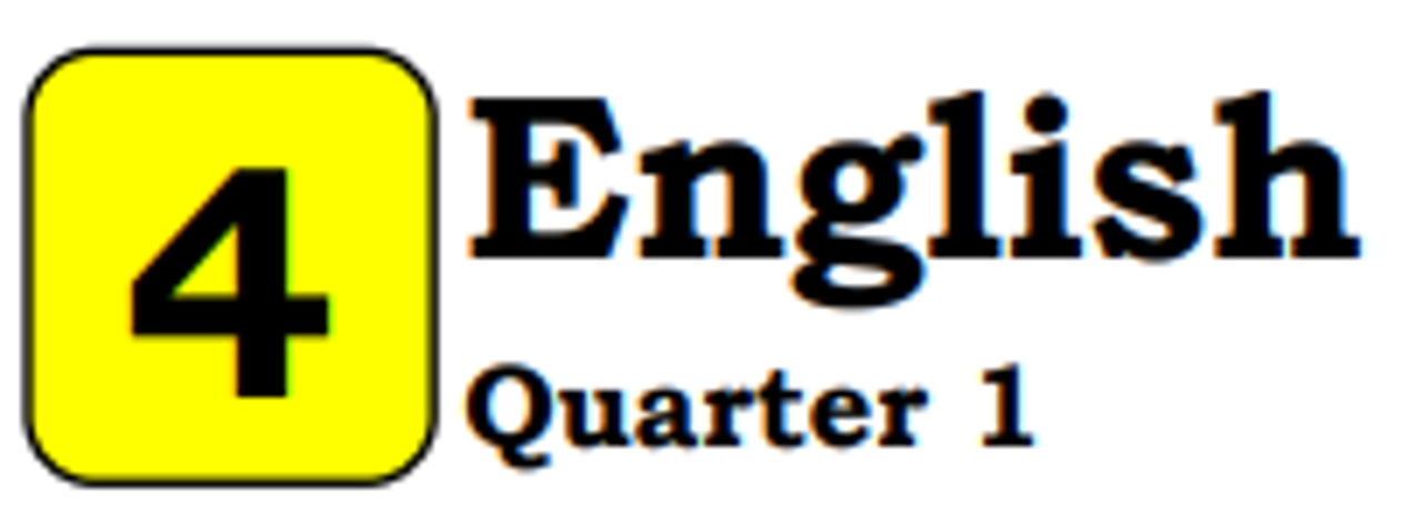 English 4 Quarter 1 Module 1